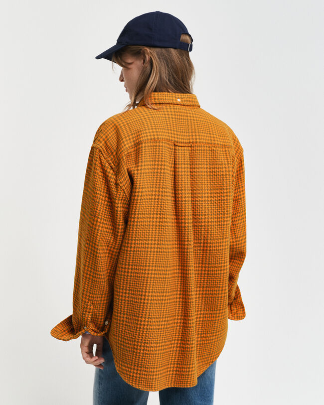 Relaxed Fit Houndstooth Shirt