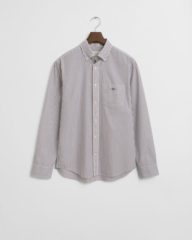 Regular Fit Striped Classic Poplin Shirt