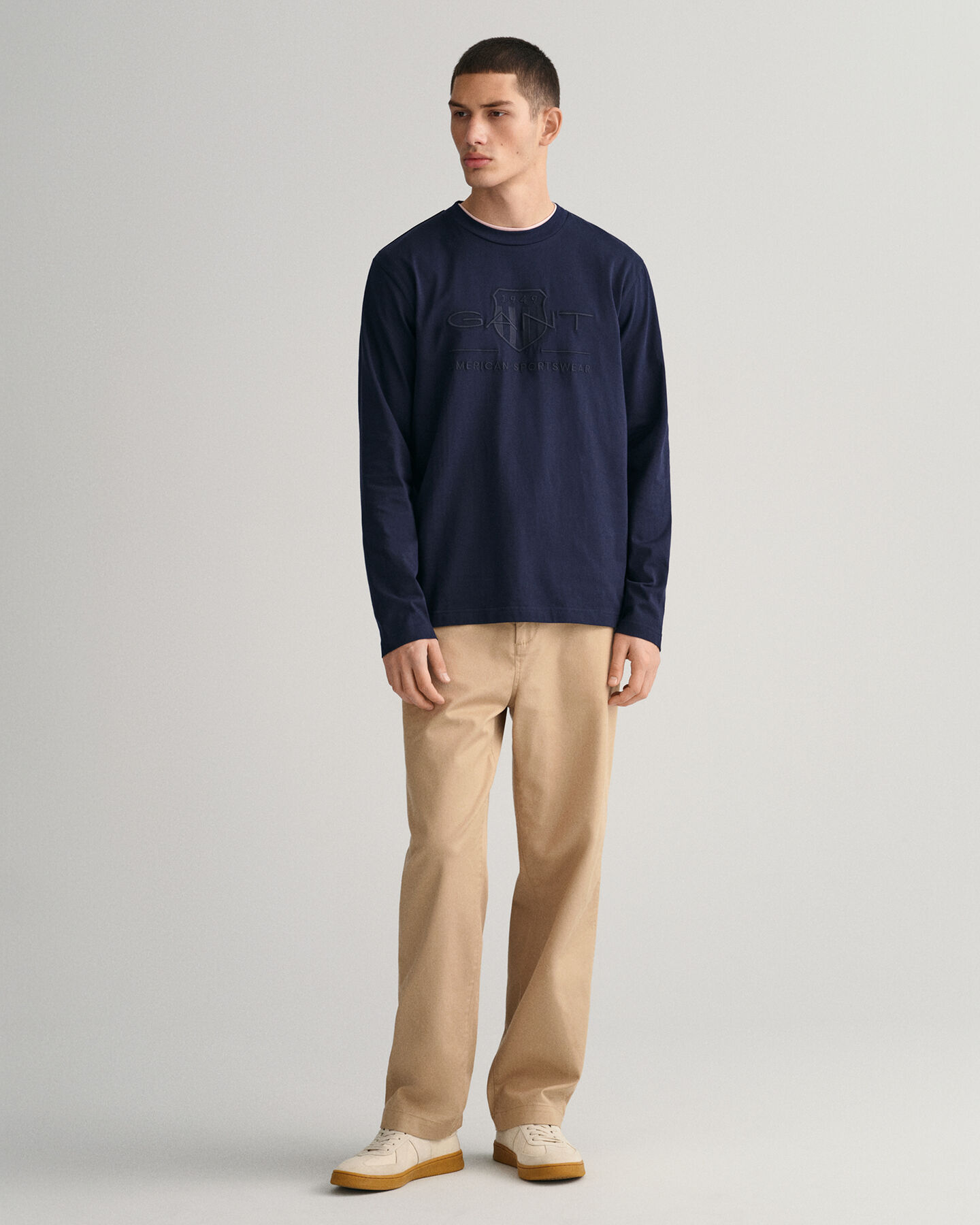 Tonal Shield Long Sleeve T-Shirt