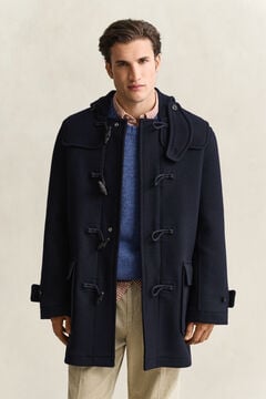 Wool Duffel Jacket — EVENING BLUE 8