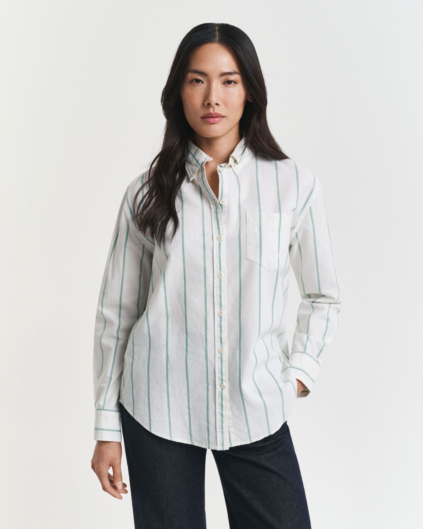 Relaxed Fit Classic Striped Oxford Shirt 