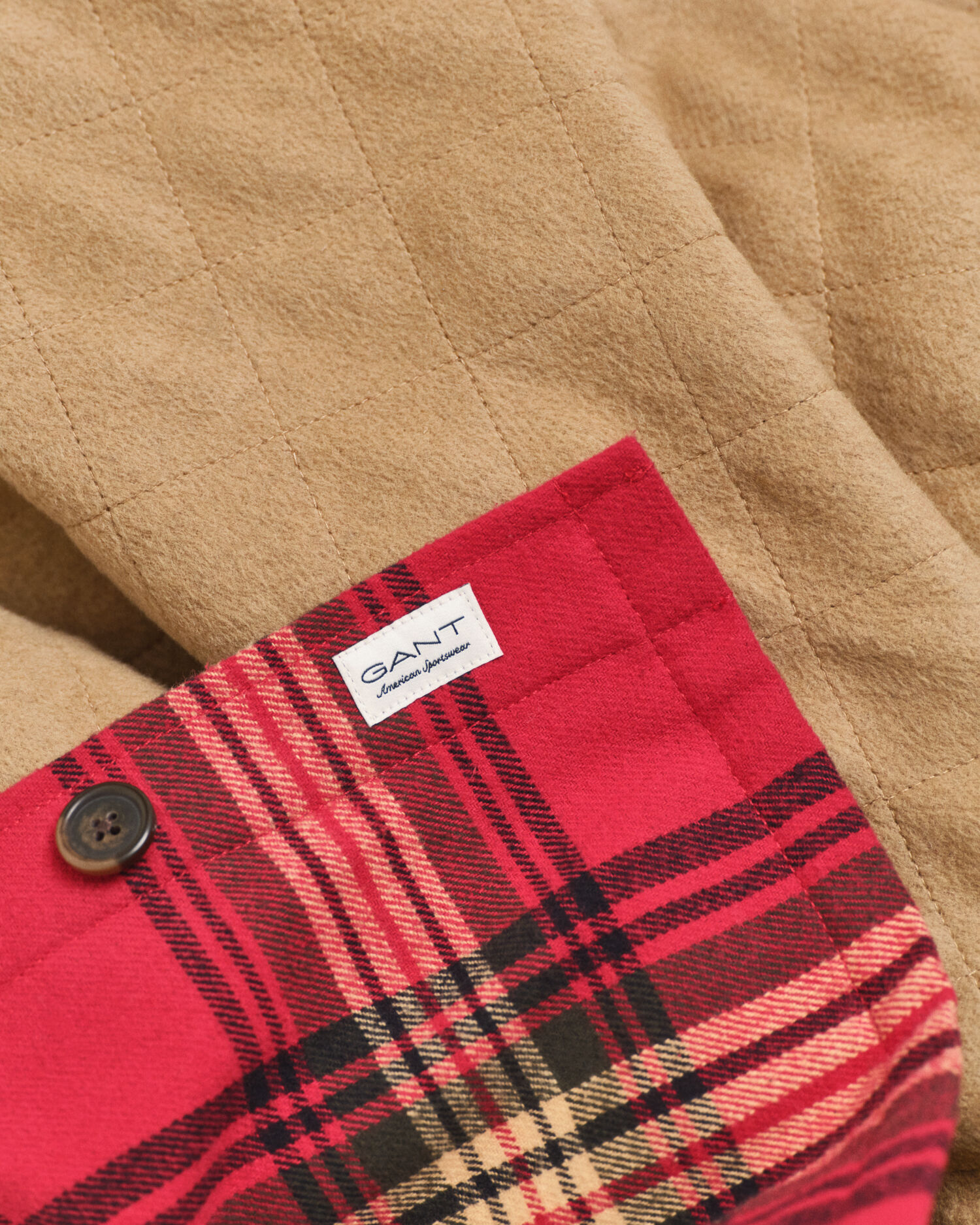 Relaxed Fit Checked Padded Overshirt