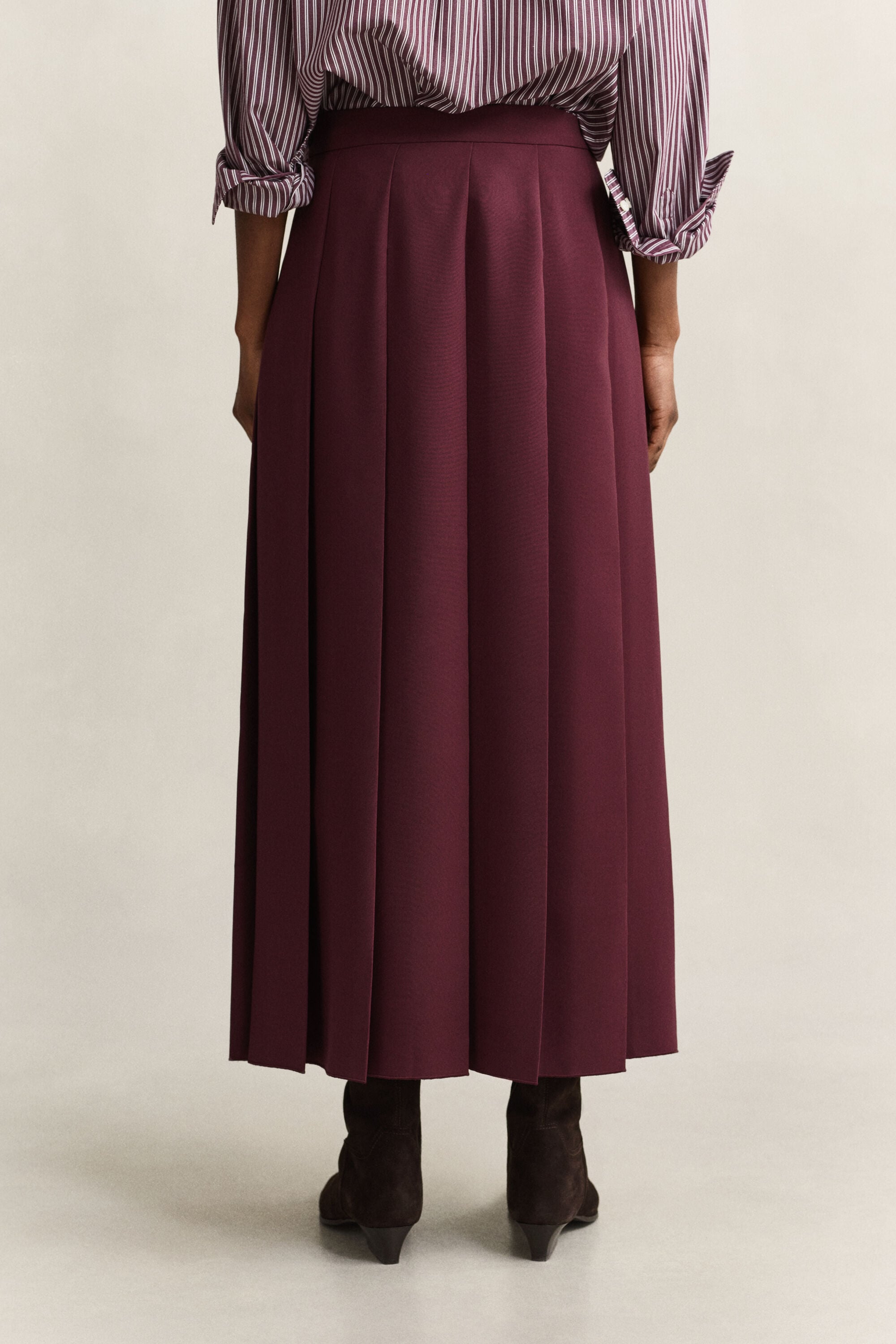 Pleated Midi Skirt