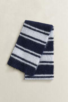 Striped Mohair Scarf — EVENING BLUE 3