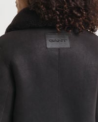 Reversible Shearling Peacoat