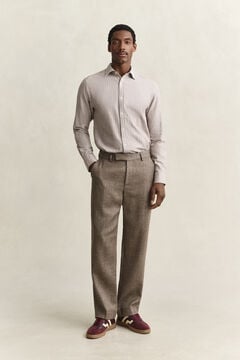 Mélange Wool Pants — FADED TAUPE 6