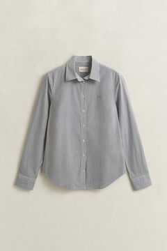 Striped Poplin Shirt — EVENING BLUE 3