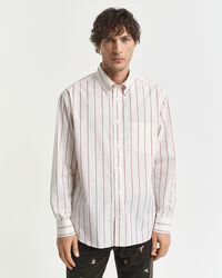 Relaxed Fit Striped Heritage Poplin Shirt