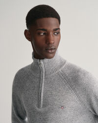 Bicolored Half-Zip Sweater