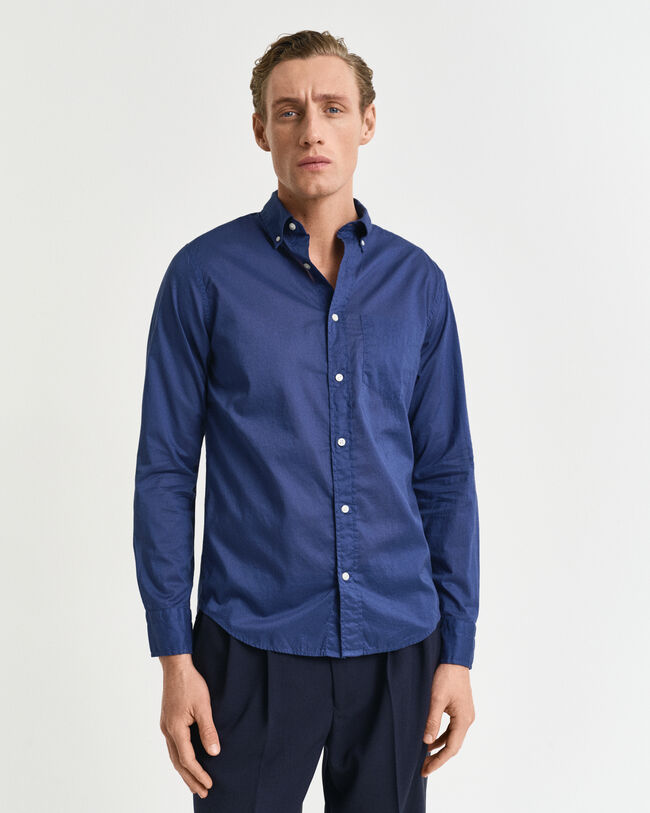 Regular Fit Sunfaded Voile Shirt