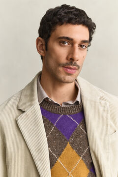 Corduroy Suit Jacket — CLAY BEIGE 5