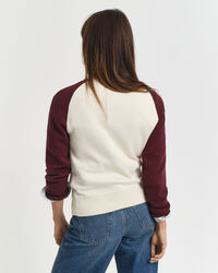 Color Blocked Crew Neck Sweater