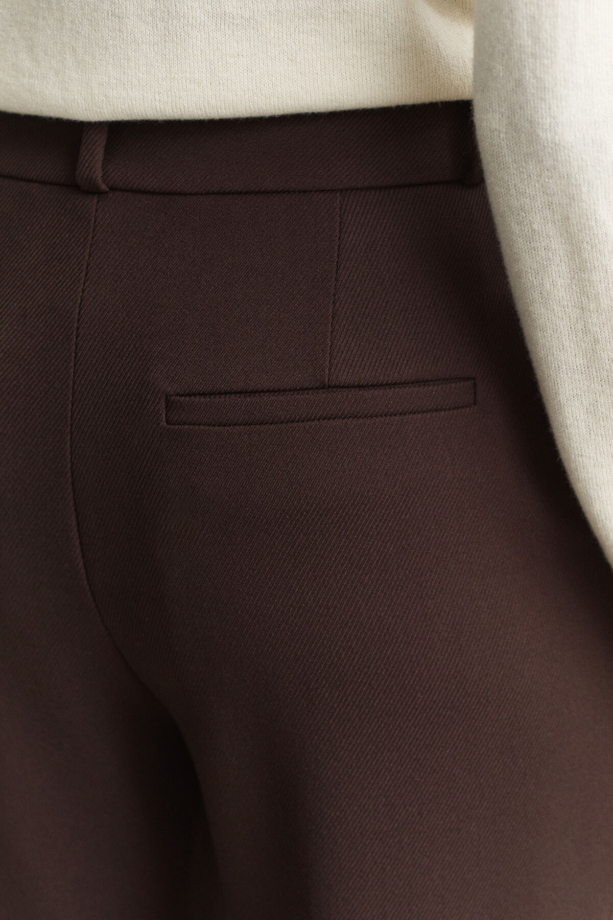Flared Nautical Pants — DEEP BROWN