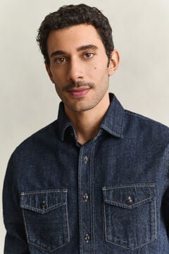 Denim Selvedge Shirt — DARK INDIGO 3