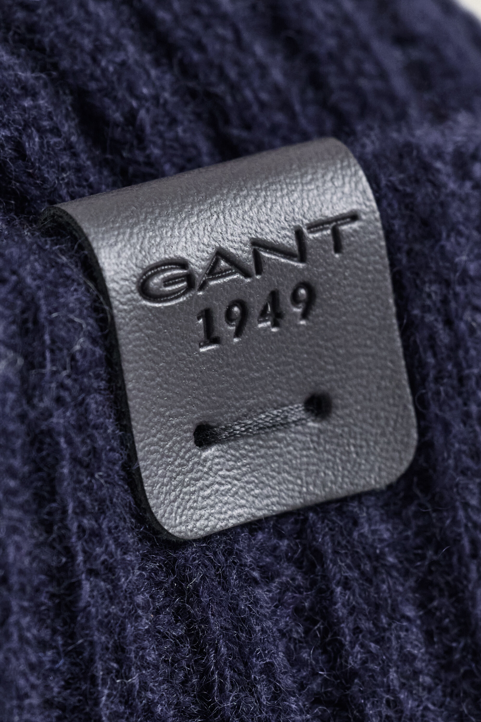 Lambswool Beanie — EVENING BLUE