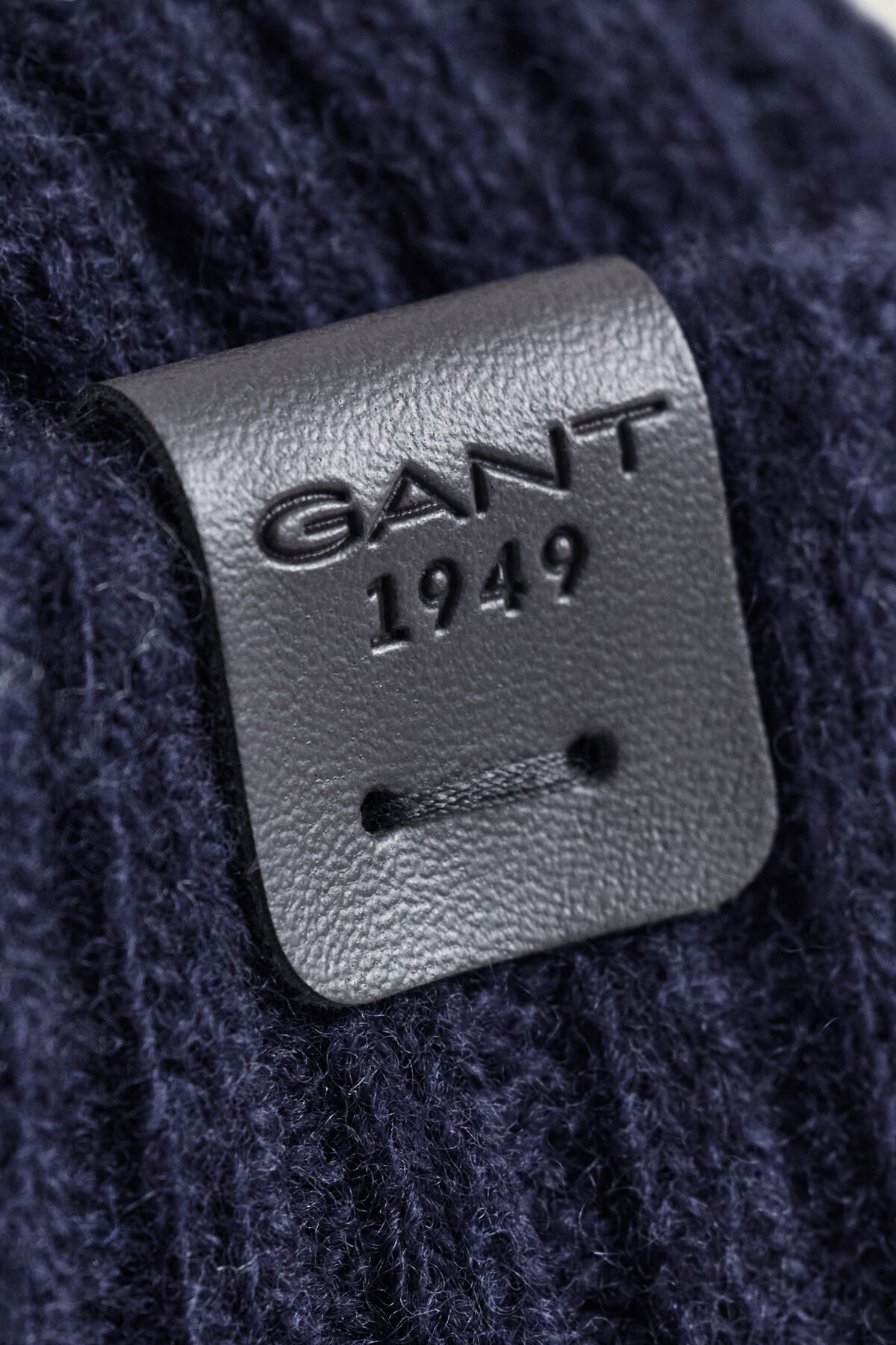 Lambswool Beanie — EVENING BLUE