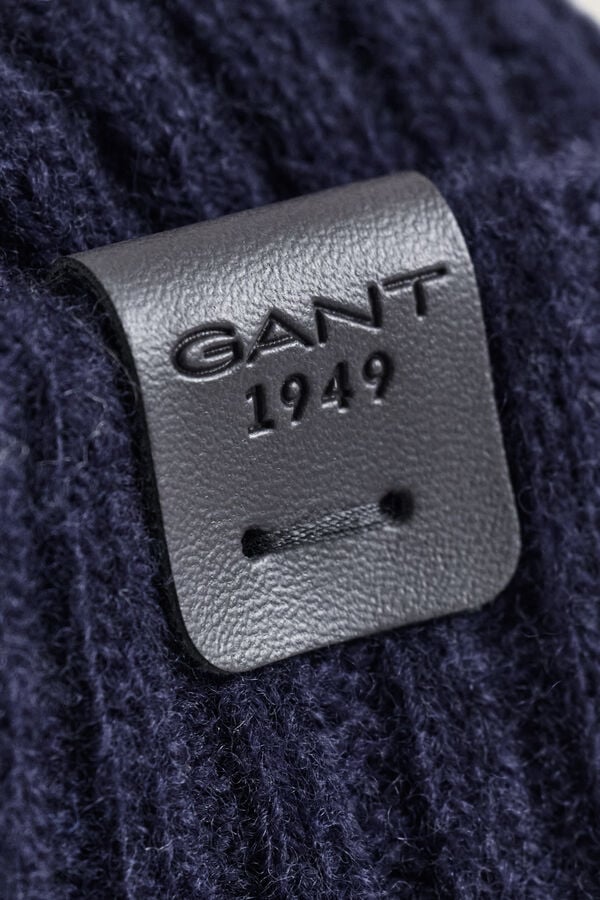 Lambswool Beanie — EVENING BLUE