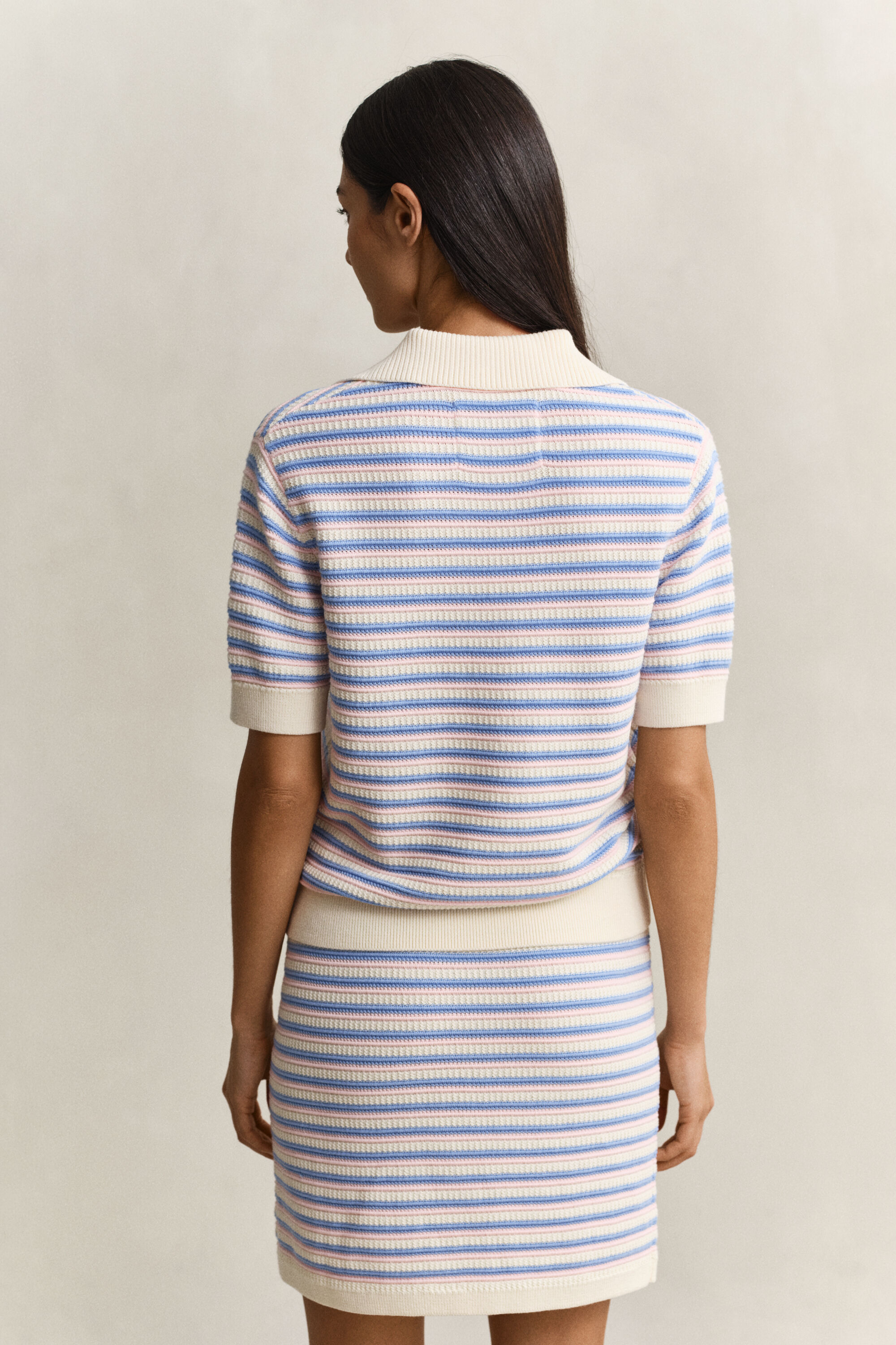 Multistriped Textured Top