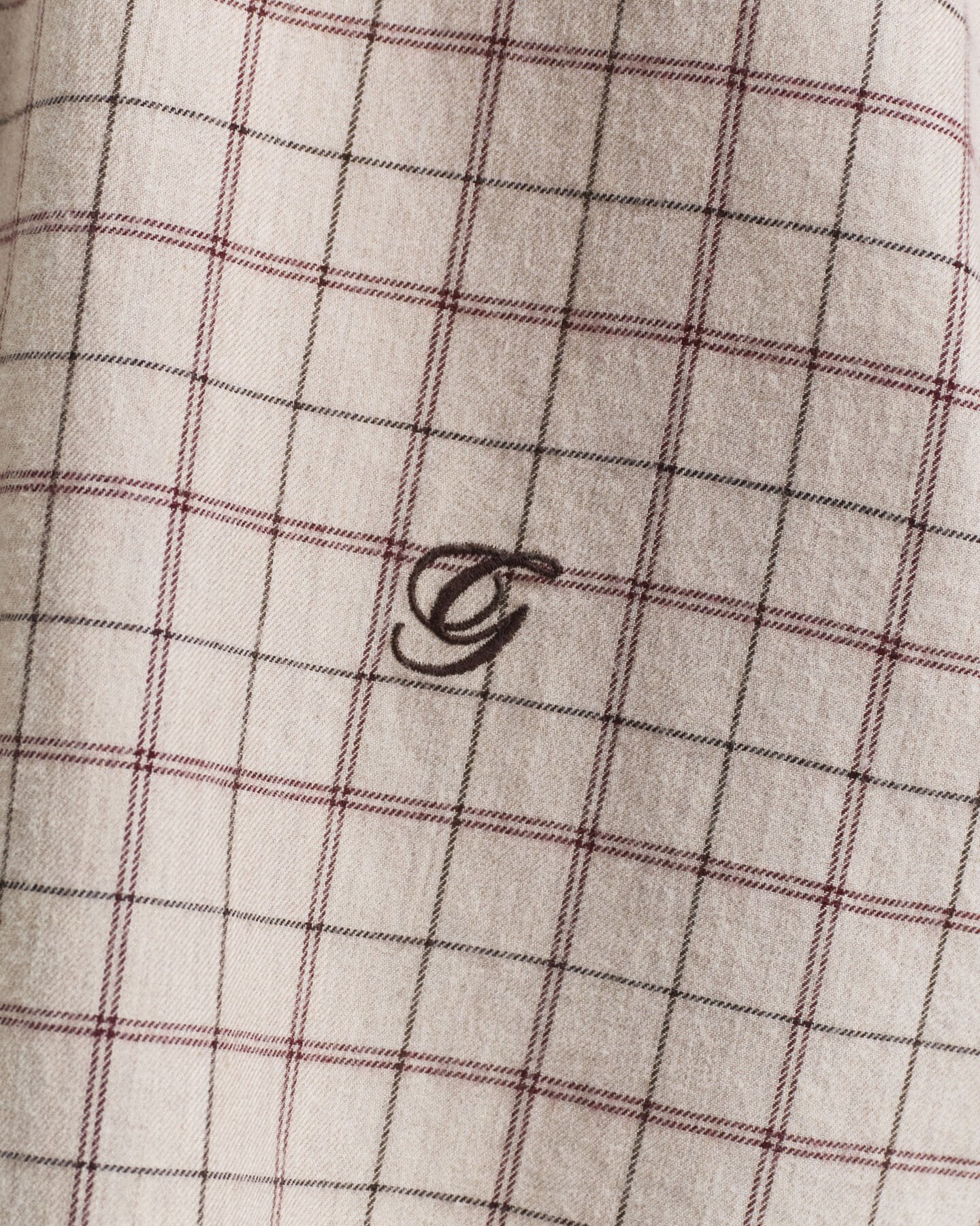 Relaxed Fit Checked Brushed Flannel Shirt