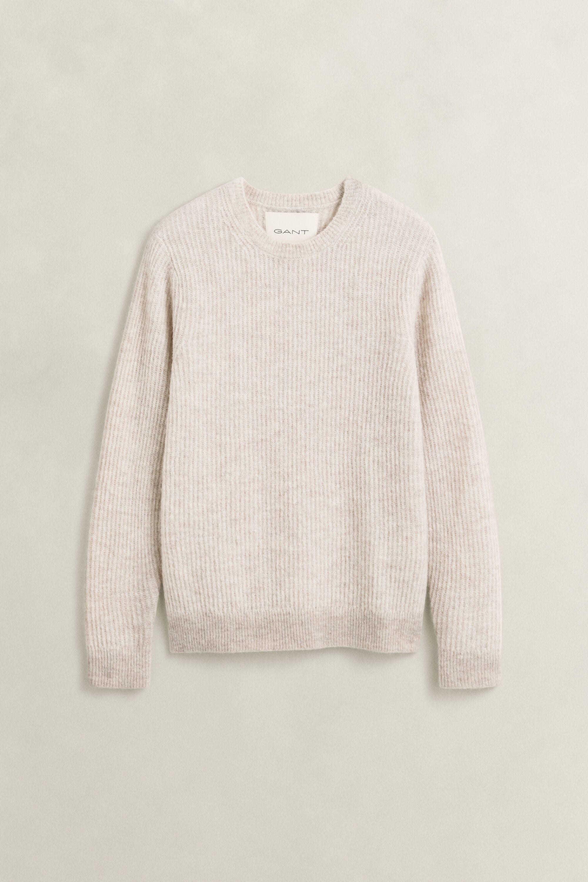 Alpaca Wool Blend Crew Neck Sweater