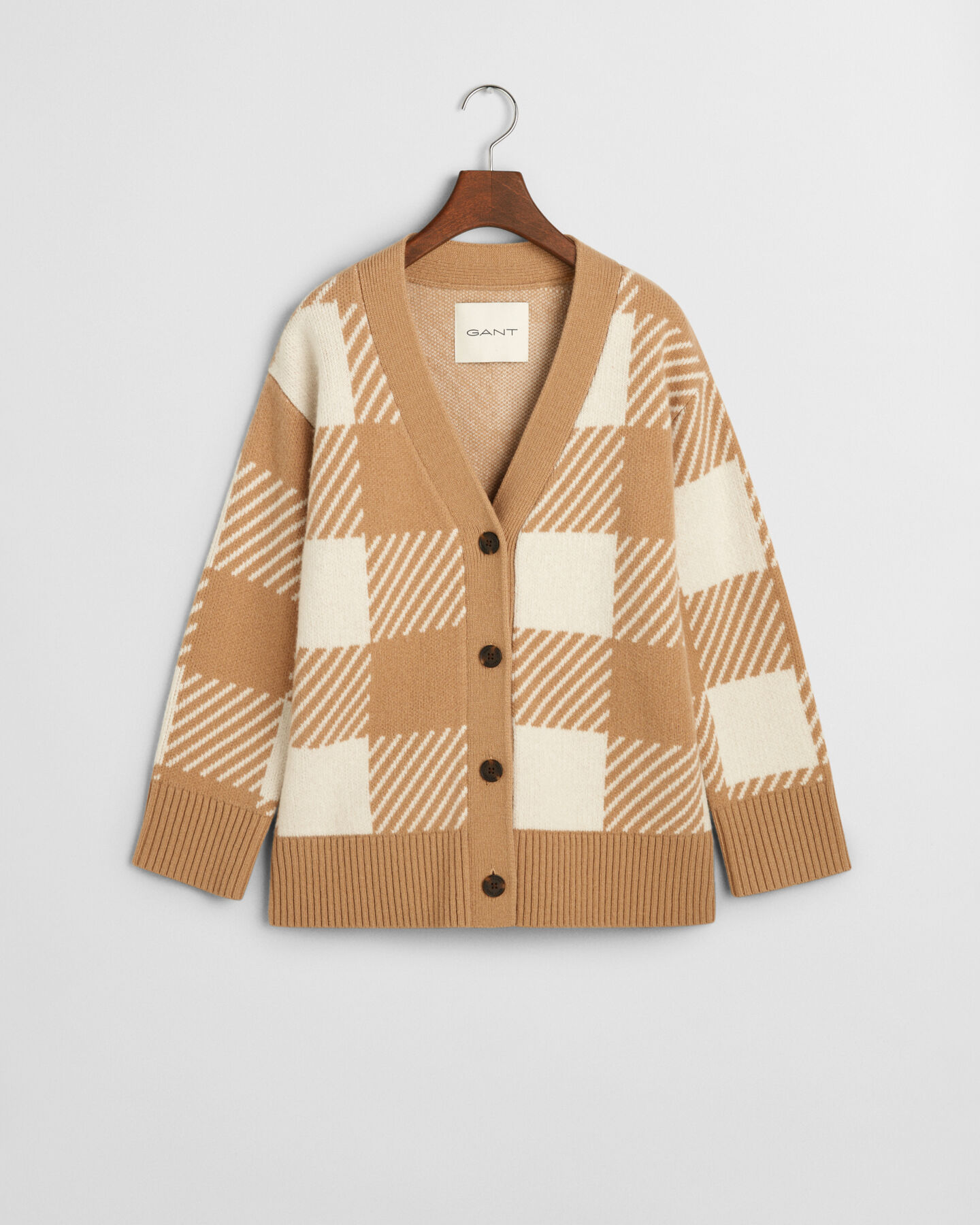 Buffalo Checked V-Neck Cardigan