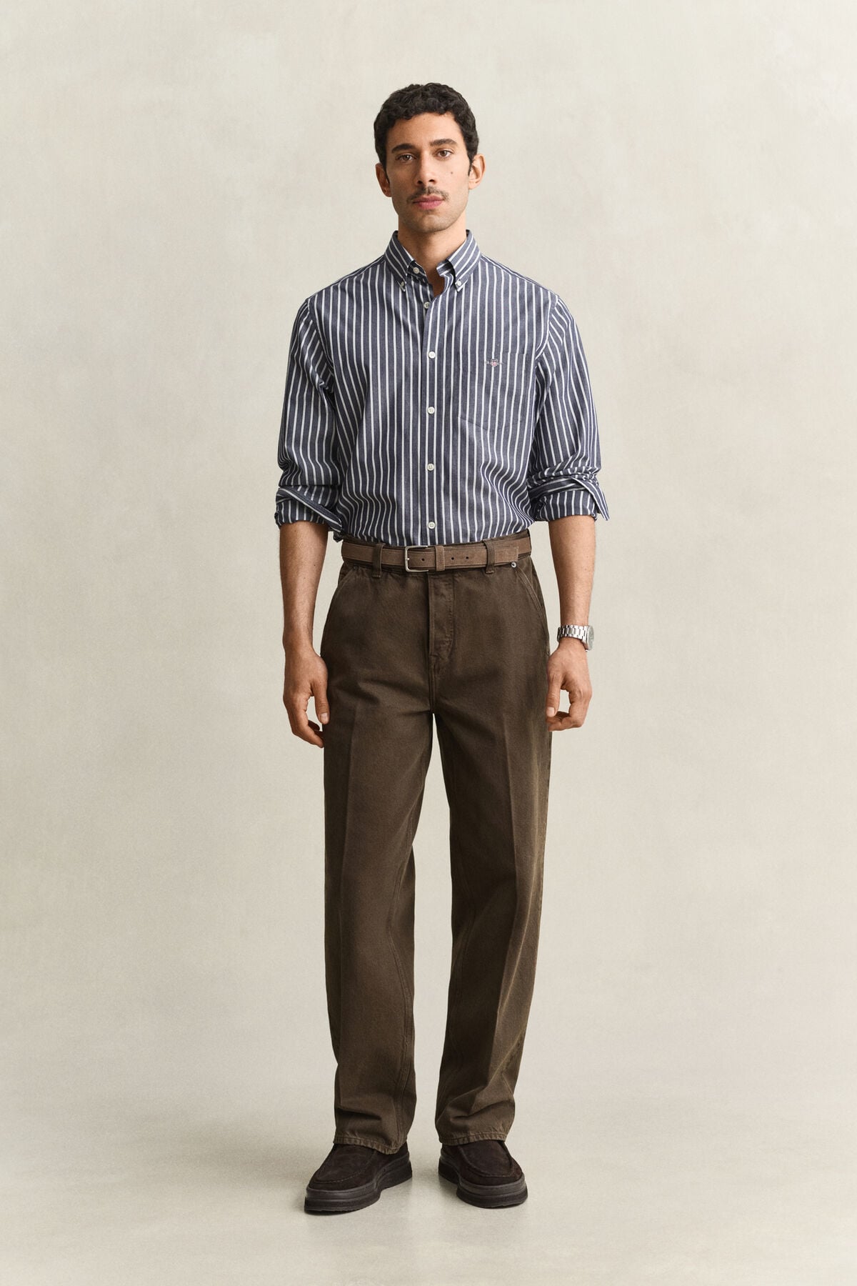Overdyed Jeans — SHADOW BROWN