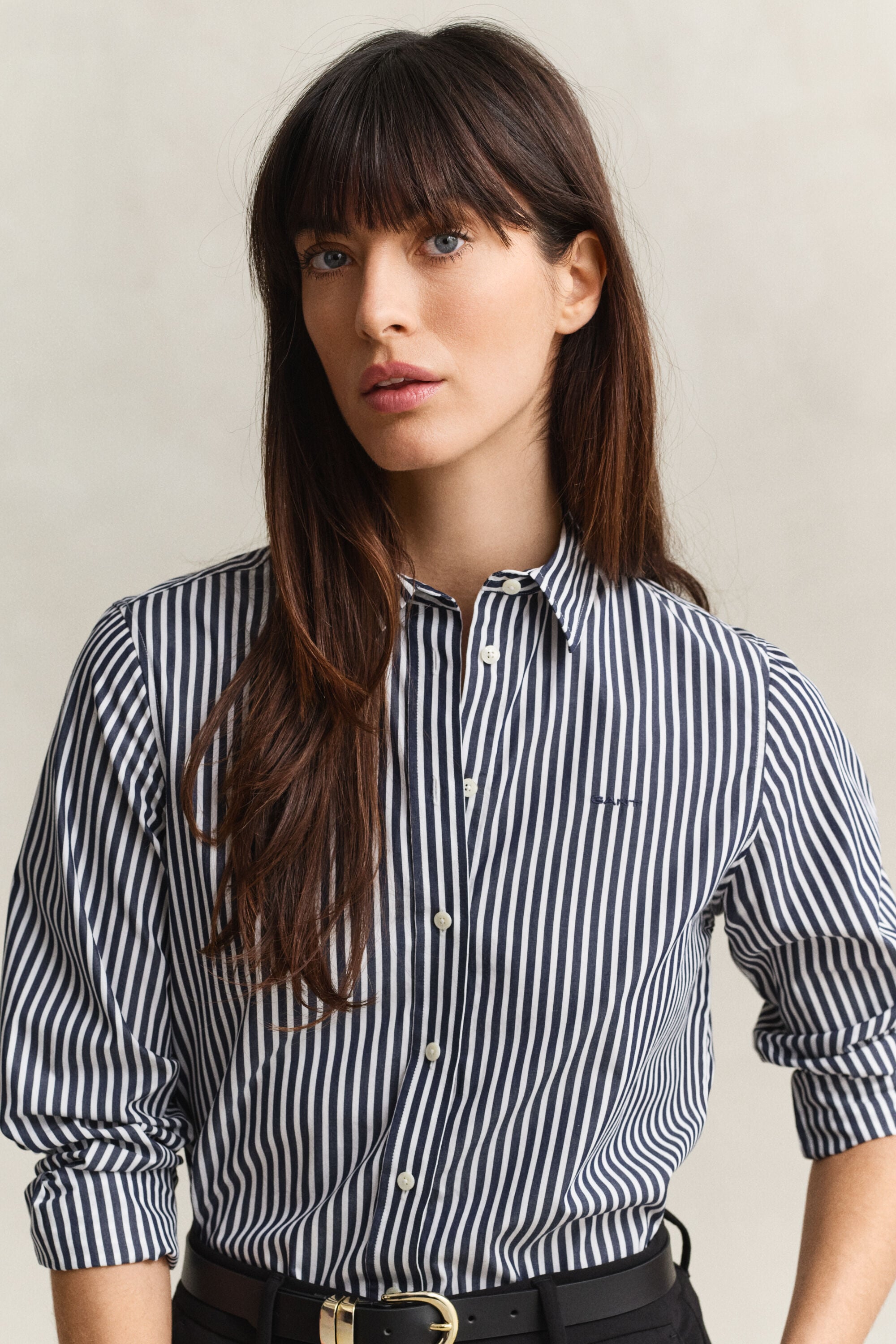 Classic Regular Striped Poplin Shirt