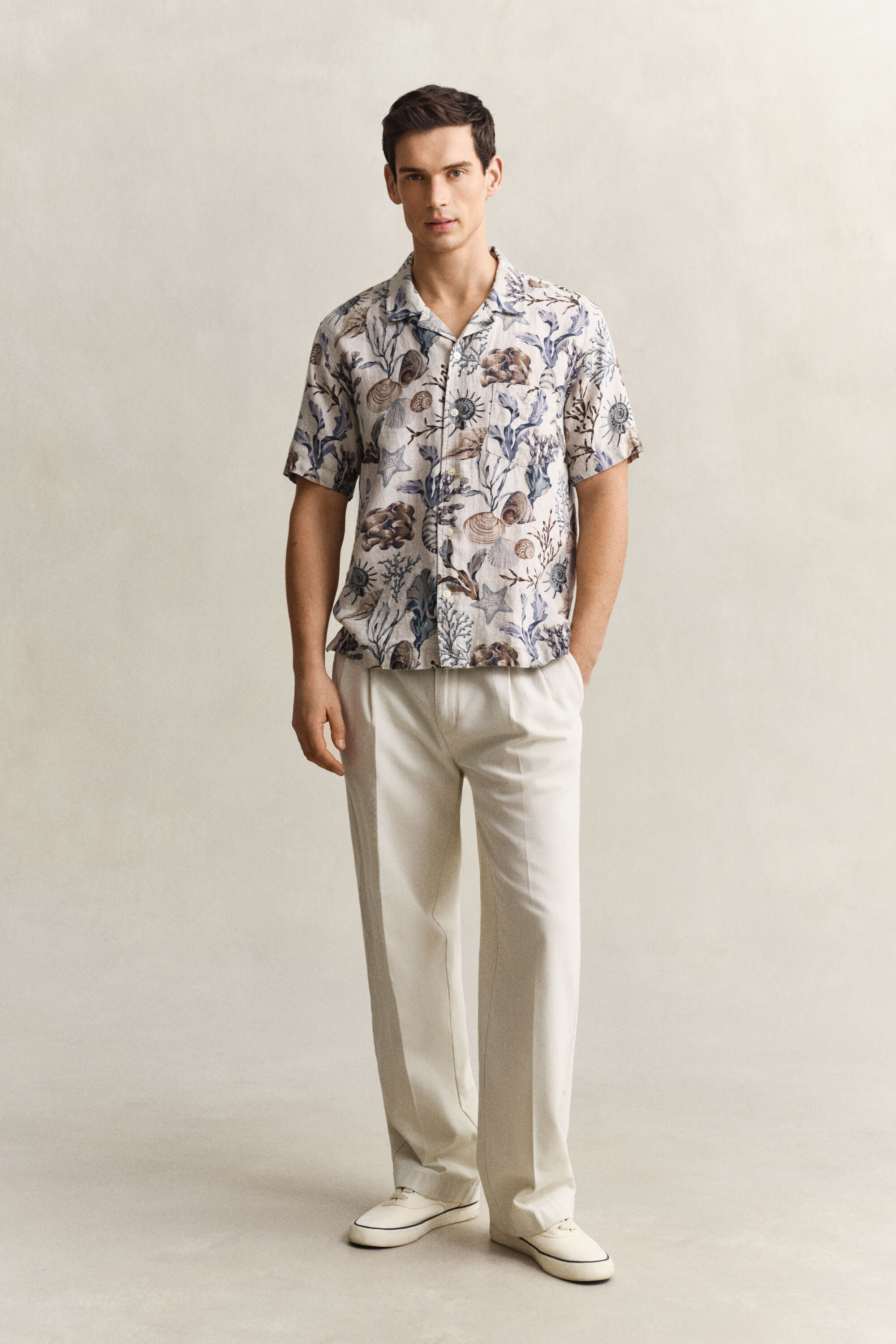 Printed Linen Shirt