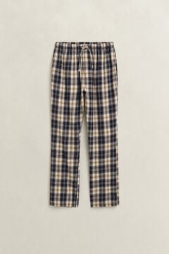 Checked Pajama Pants — EVENING BLUE 1