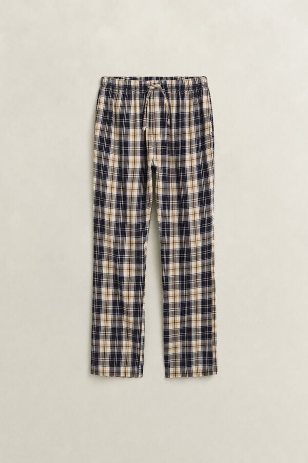 Checked Pajama Pants — EVENING BLUE