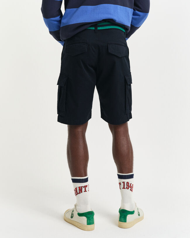 Relaxed Fit Twill Cargo Shorts