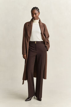 Flared Nautical Pants — DEEP BROWN 7