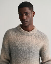Soft Wool Ombr&eacute; Crew Neck Sweater