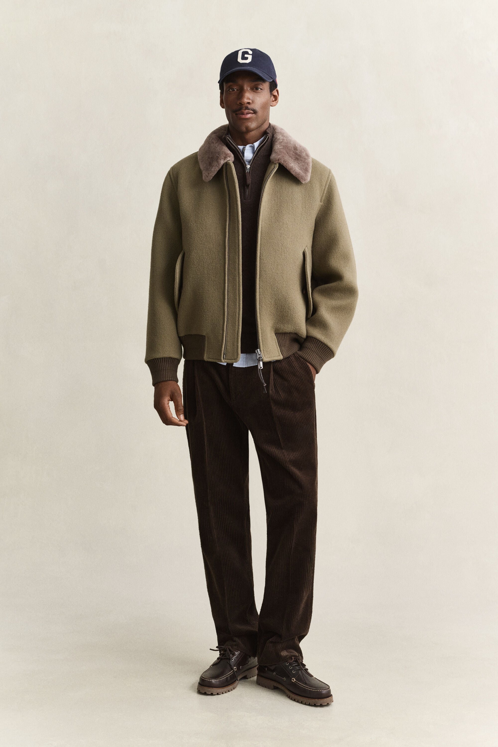 Lambswool Half-Zip Sweater