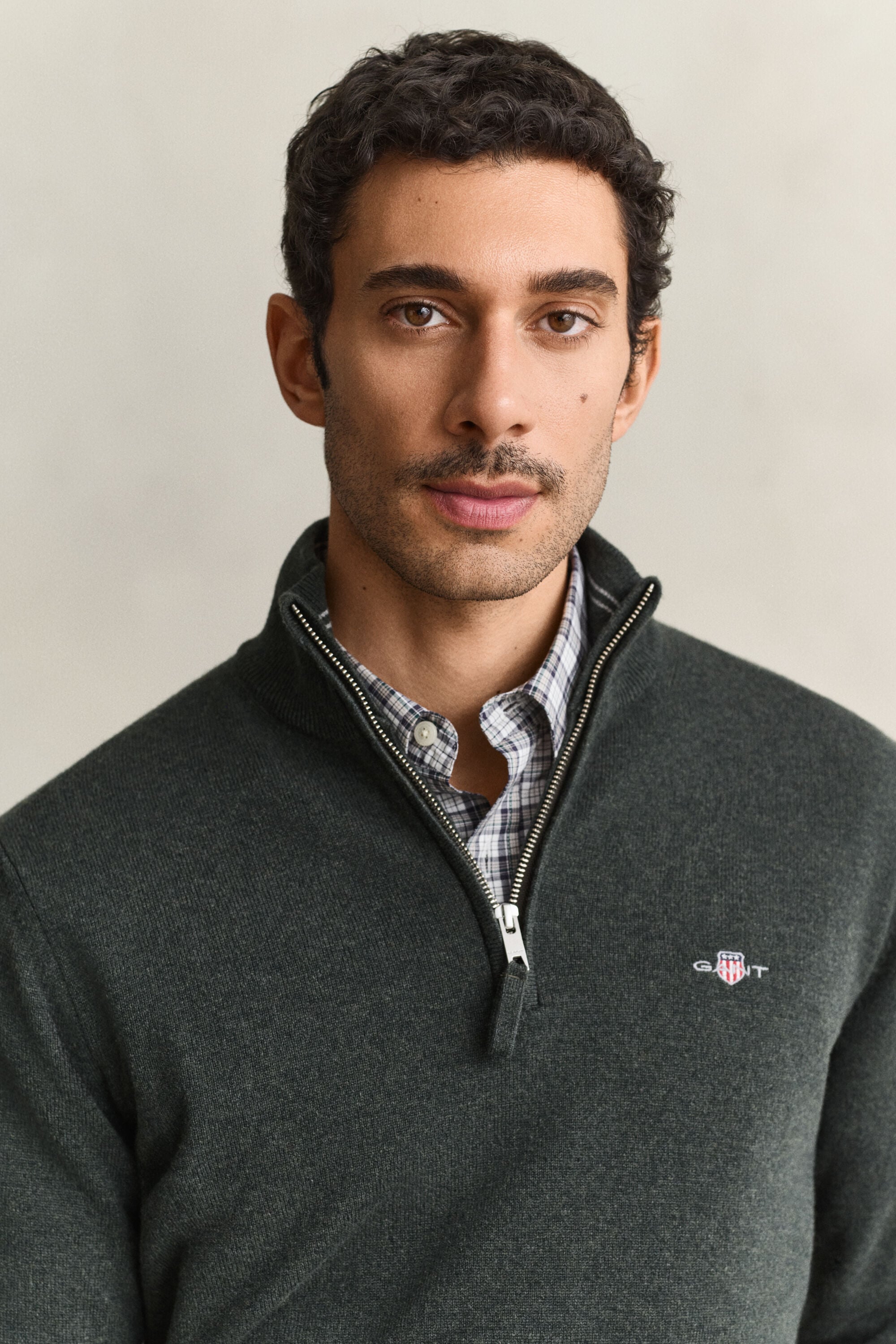 Lambswool Half-Zip Sweater