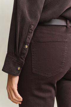 Denim Twill Ranger Shirt — DEEP BROWN 4