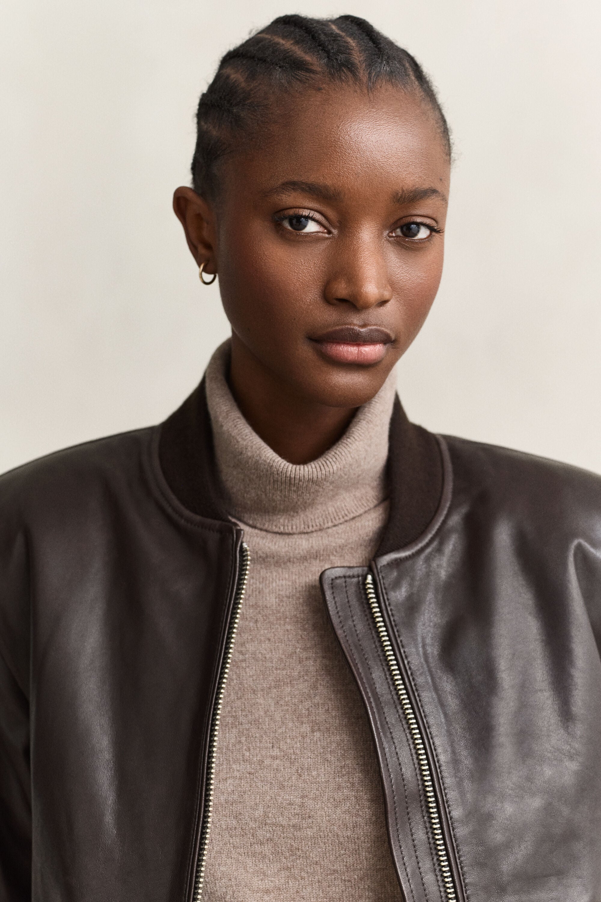 Leather Bomber Jacket