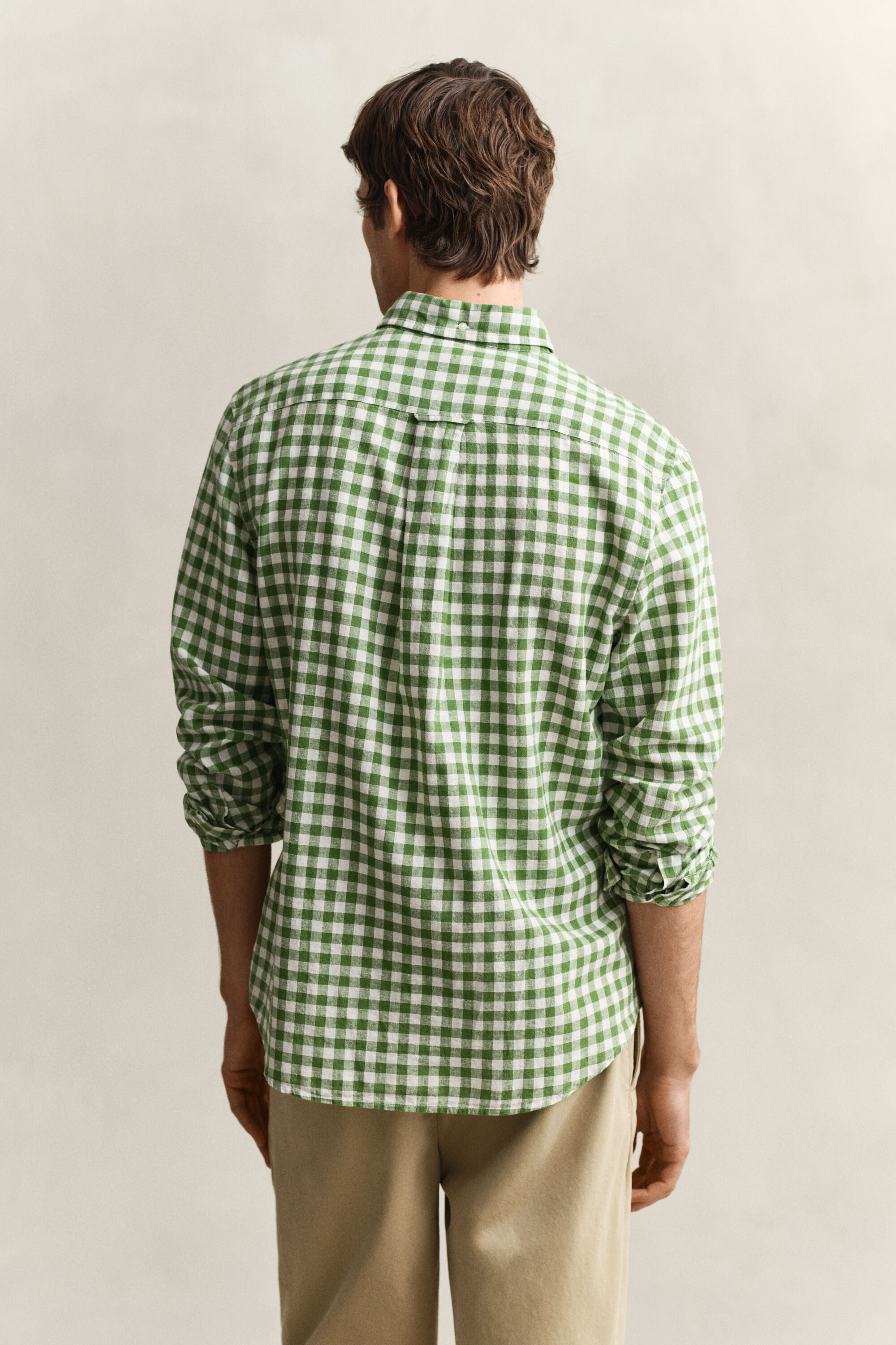 Gingham Linen Blend Shirt