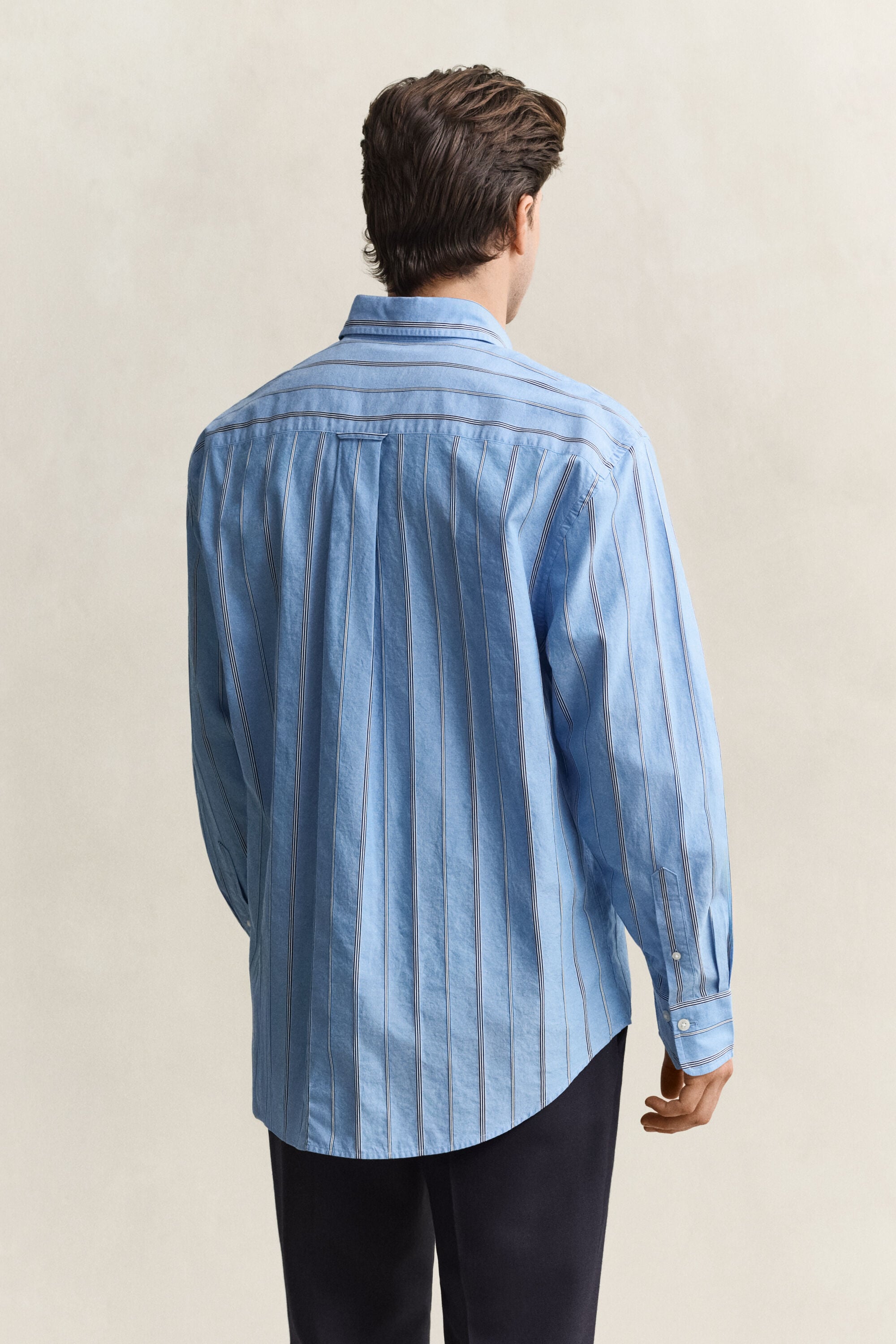 Relaxed Fit Dobby Striped Shirt