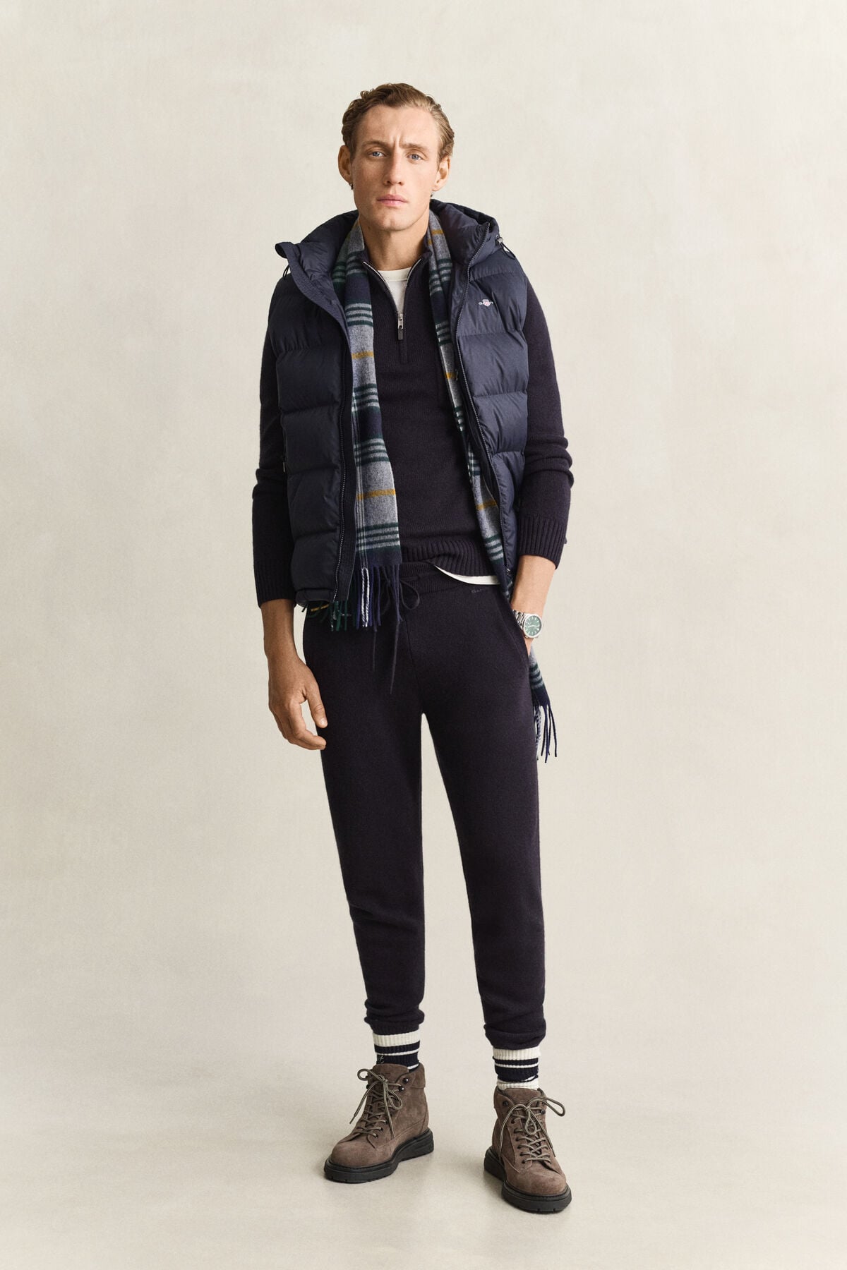 Cashmere Pants — EVENING BLUE