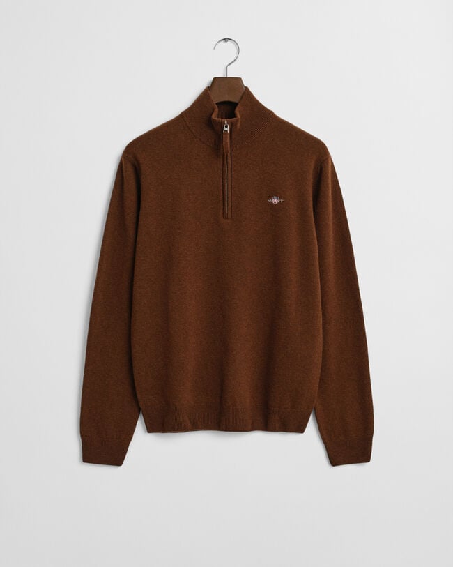 Superfine Lambswool Half-Zip Sweater