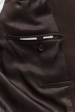 Wool Suit Jacket — SHADOW BROWN 3
