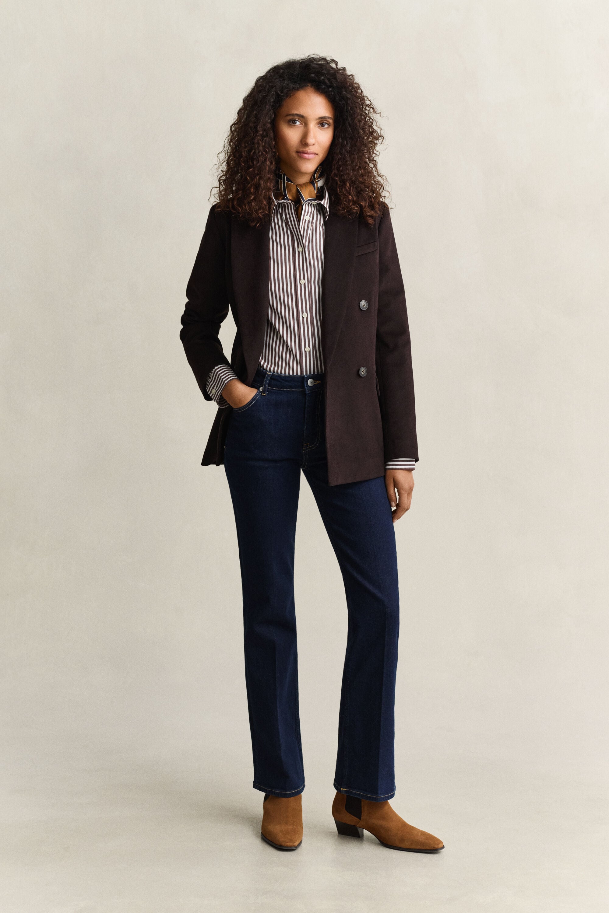 Classic Regular Striped Poplin Shirt