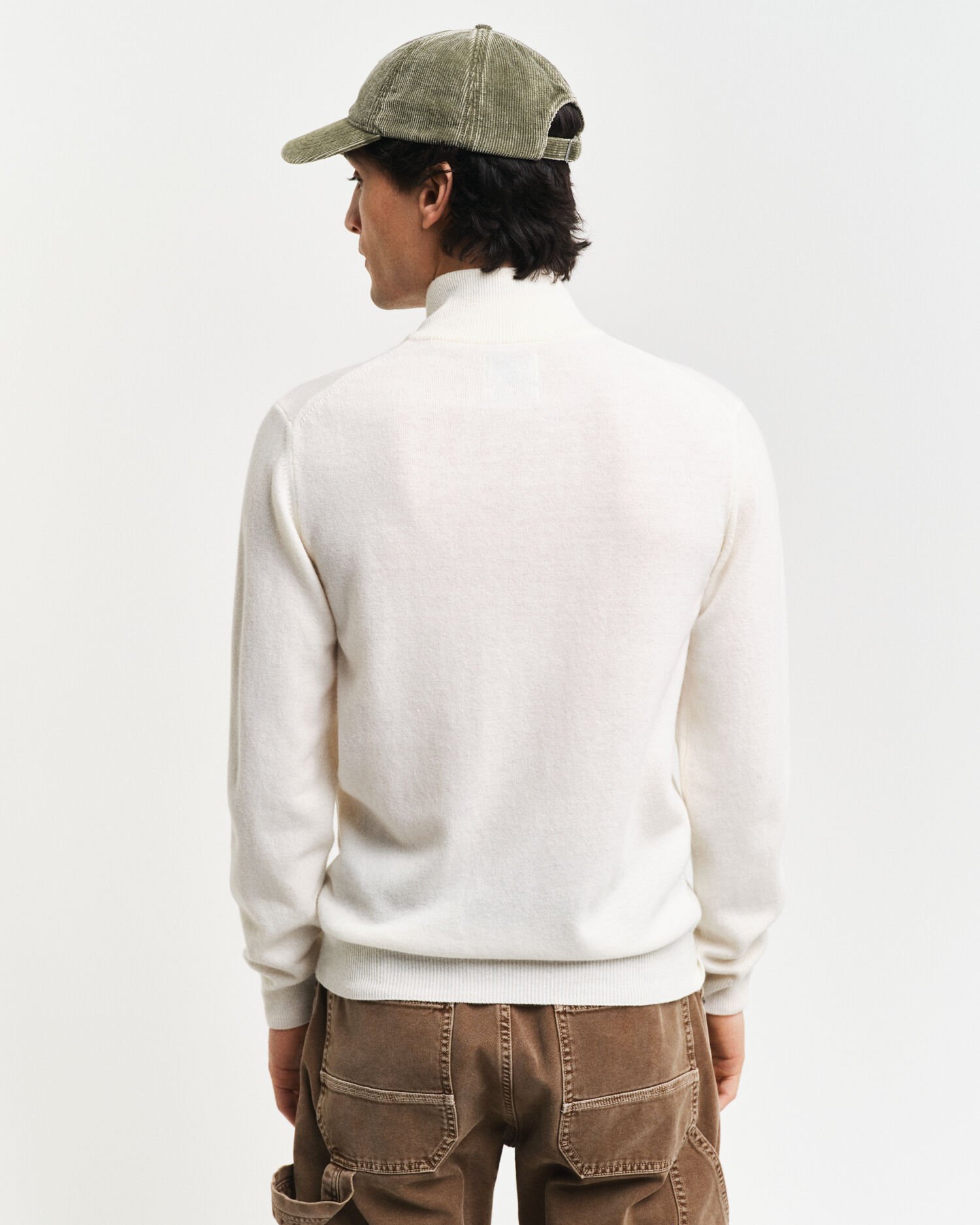 Superfine Lambswool Half-Zip Sweater