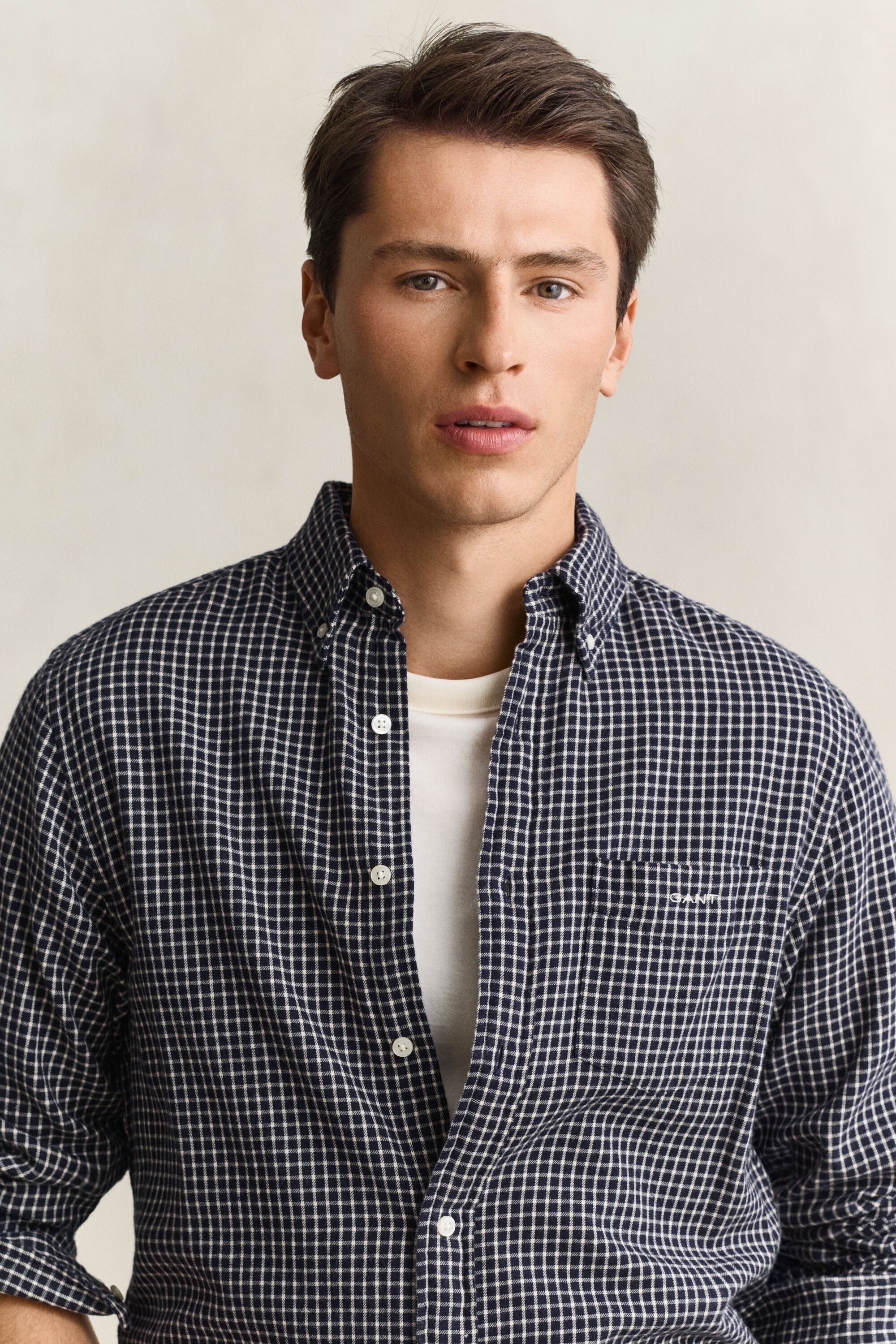 Checked Windblown Flannel Shirt