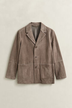 Suede Blazer — FADED TAUPE 1
