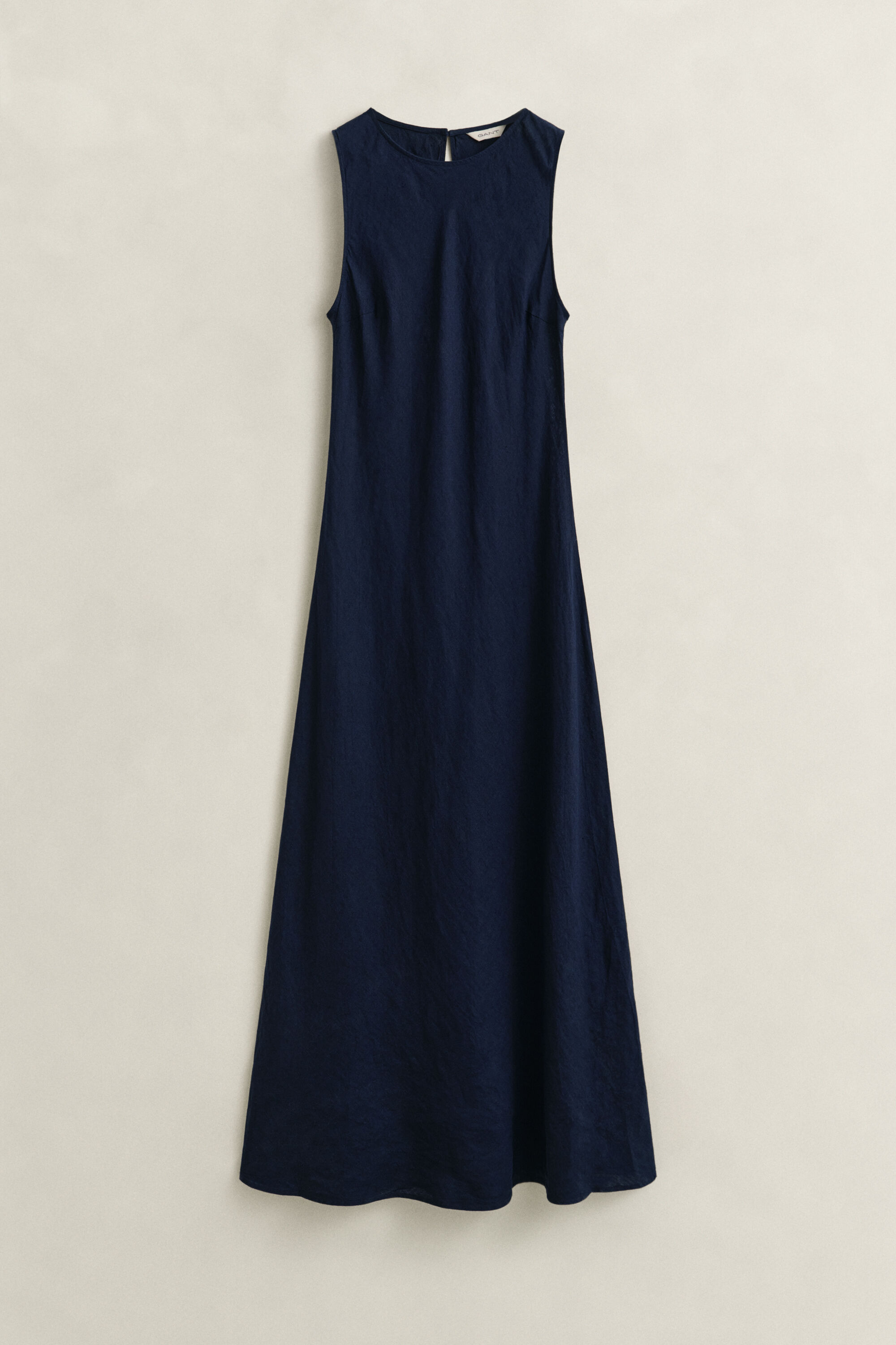 Bias Cut Linen Midi Dress