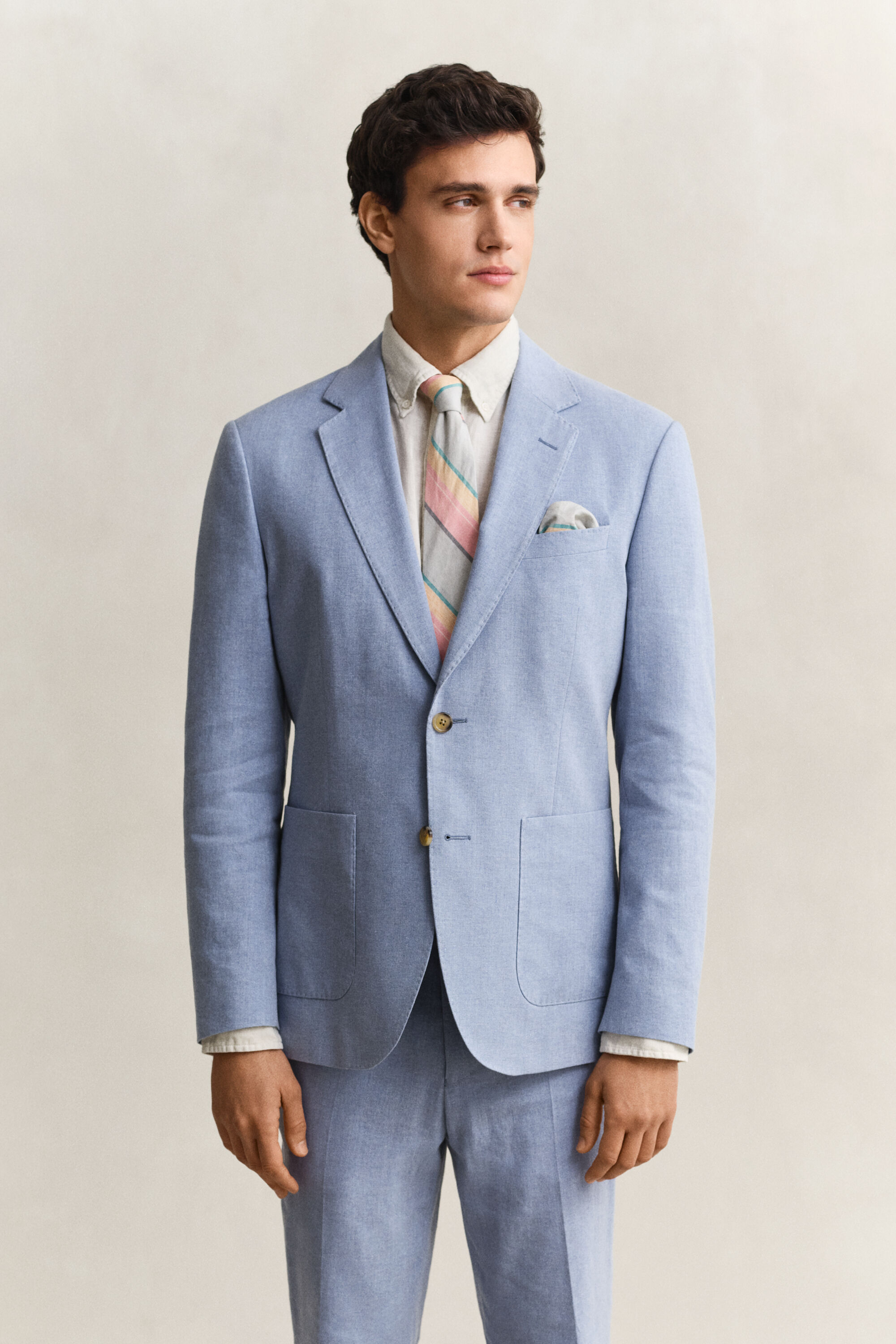 Linen Blend Suit Jacket