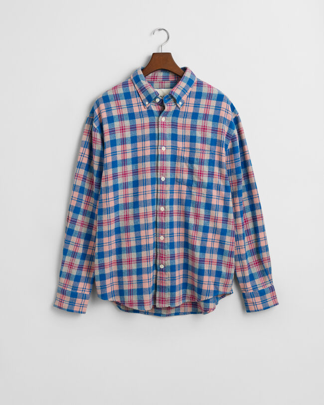 Relaxed Fit Checked Flannel Shirt