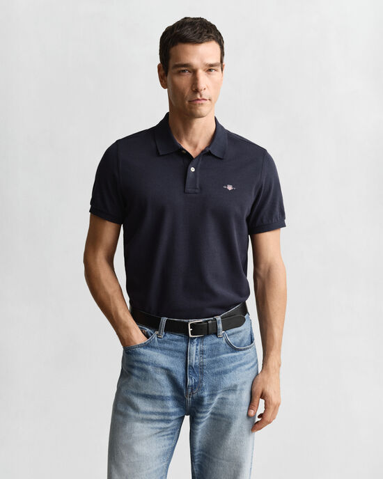Regular Fit Shield Piqué Polo Shirt